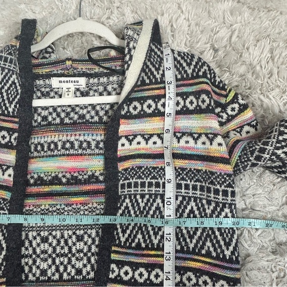 Monteau Multicolor Patterned Sweater - Picture 11 of 12